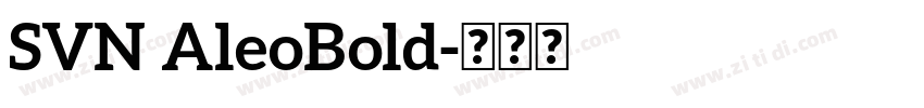 SVN AleoBold字体转换